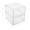 Martha Stewart Brody 2 Pack Plastic Stackable Office Desktop Organizer Boxes with Drawer, 6 x 7.5 BE-PB4512-2-CLR-MS - alternate 8